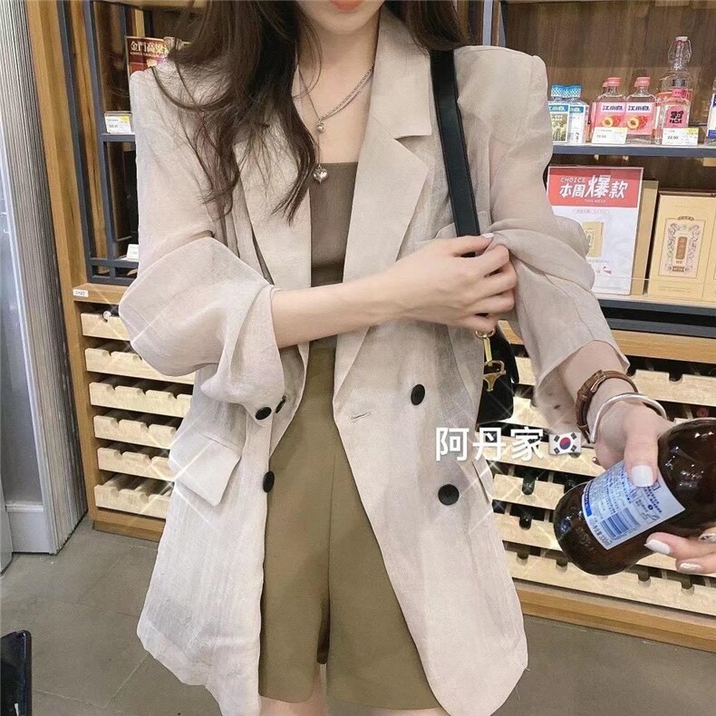 2021早秋新款防晒西装外套百搭,女装西装,蜜思优沫