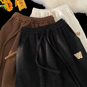 大大 高品质港风休闲裤男裤子阔腿裤416B-1-KL702-P50 限68图片