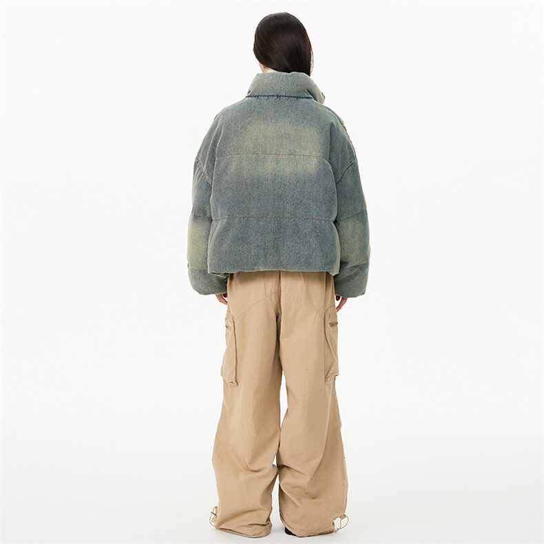 新款中性风白墙羽绒防风短款立领羽绒服225-2-Y202-P218,男装羽绒服,星座225-2