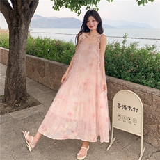 现货度假风网纱仙仙连衣裙2C105-1051-P125-K188，女装连衣裙，2C105