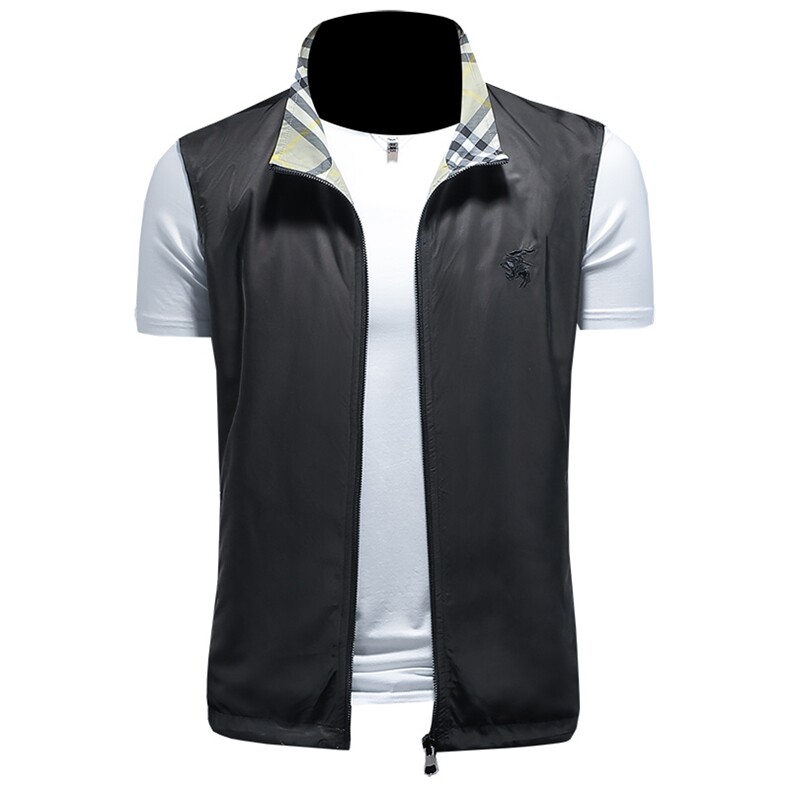 2025春装男士两面穿马甲背心M-5XL9009-P140（镂空图）,男装背心/马甲,钱塘6026