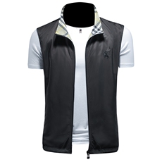 2025春装男士两面穿马甲背心M-5XL9009-P140（镂空图），男装背心/马甲，钱塘6026