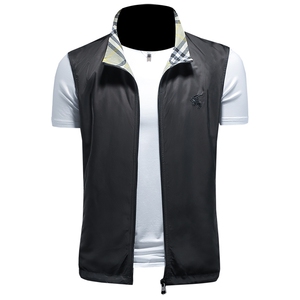 2025春装 男士两面穿马甲背心 M-5XL 9009-P140 （镂空图）图片