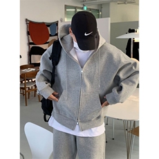 DY149-P50春装韩版大廓形双层卫衣男外套连帽开衫夹克-网图现货，男装夹克，星座603-2