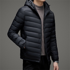 BA52216钱塘2020-2新款休闲简约冬季厚款中年男士羽绒服外套P95，男装羽绒服，钱塘207-2