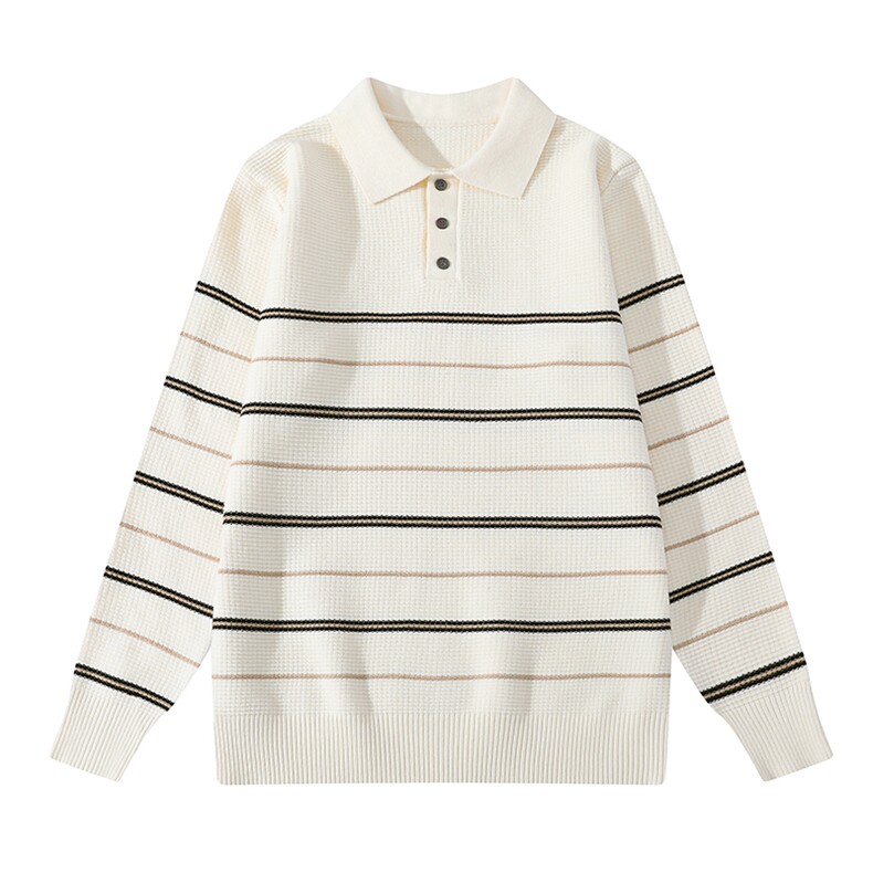 8760-P472025秋季时尚毛衣针织衫衬衫领男士长袖套头，男装针织衫/毛衣，电商A113