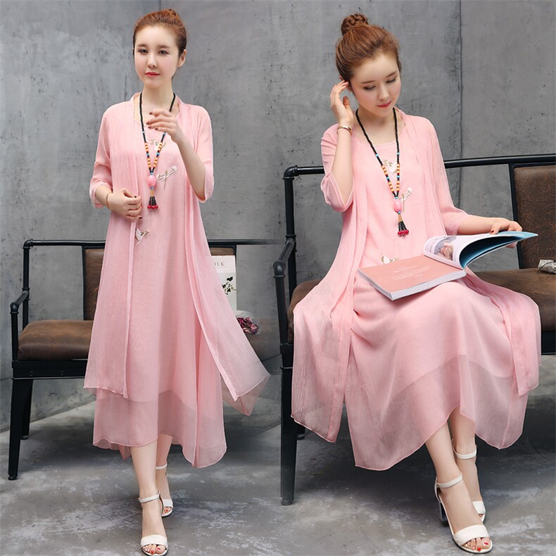 2022春季圆领通勤套装/套裙H型时尚气质纯色韩版百搭简约街头潮流，女装连衣裙，韩宇舍