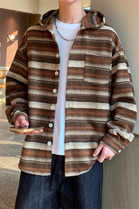 春秋季开衫美式小外套男女同款新款美式夹克XZ102B-1-J272P65图片