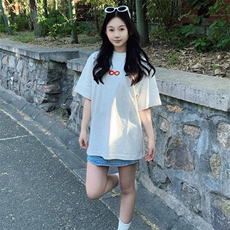 万针全刺绣解构设计260克重磅双纱纯棉高品质美式高街短袖T恤特35，男装T恤，电商A486