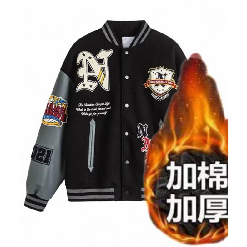 棒球领夹克服外套少男女春秋新款学生休闲宽松卫衣JK530,男装夹克,星座1116A（原606A-3）