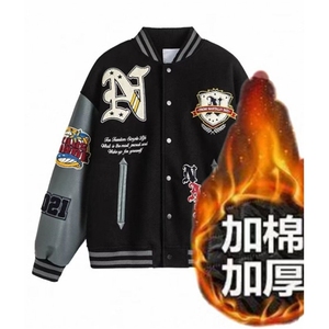棒球领夹克服外套少男女春秋新款学生休闲宽松卫衣 JK530图片