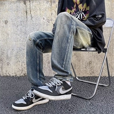 美式复古牛仔裤男直筒宽松高街2024新款春夏ins潮牌裤子RK017-P49，男装牛仔裤，星座412