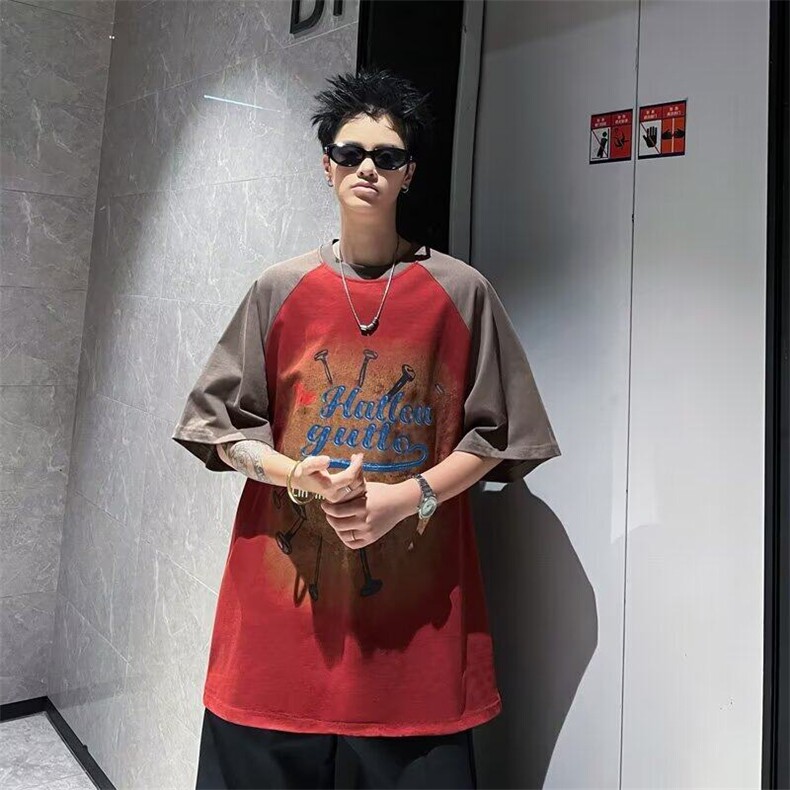 C535P35夏装男生休闲短袖T时尚青年男生上衣,男装T恤,星座512-6