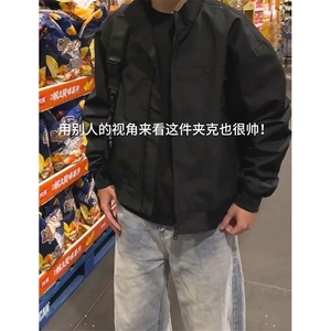 26春装新款美拉德立领飞行夹克boxy廓形休闲百搭外套上衣 JK6500图片