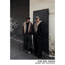 连帽仿貂毛座山雕棉服男女款冬季加绒加厚美式毛领厚外套棉衣，男装棉衣，四季星座505