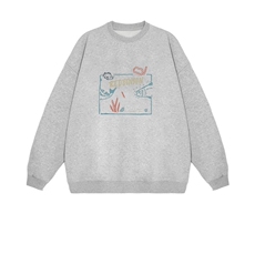 2025年秋季通勤套头小鱼时尚百搭通勤简约休闲，女装卫衣/绒衫，花可