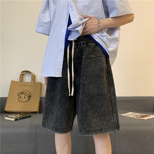 2025夏季重磅水洗蜡染拼接短裤大码 M~5XL XZ604-DK101-P45控58图片