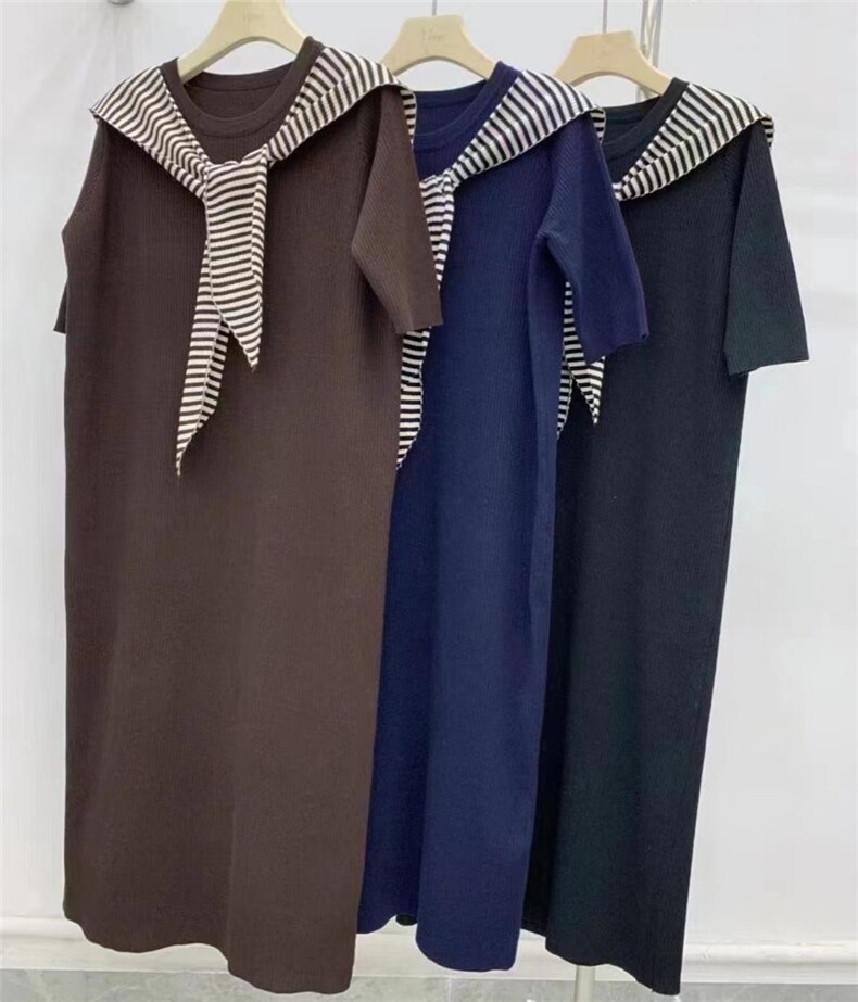 二件套连衣裙，女装连衣裙，魅力元素