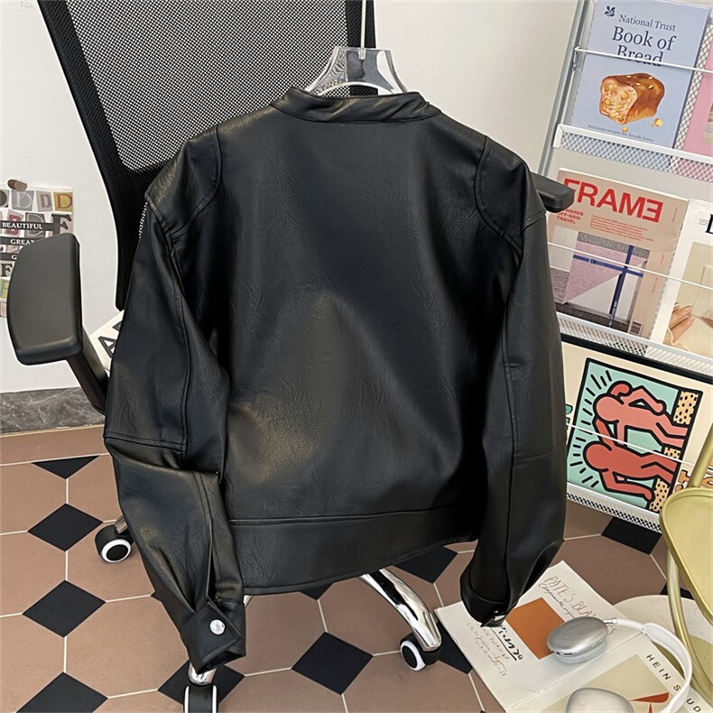 图现货美式潮流皮夹克外套男短款机车皮衣XZ212-1-QPY17-P78,男装夹克,星座212-1