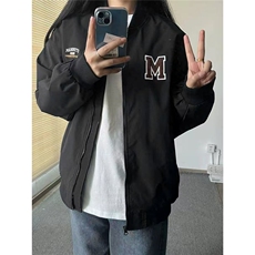 加绒加厚冬款男女立领棒球服棉袄字母刺绣面包服棉衣MY694P65，男装棉衣，星座1013-1