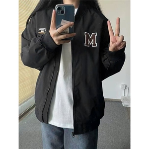加绒加厚冬款男女立领棒球服棉袄字母刺绣面包服棉衣MY694 P65图片
