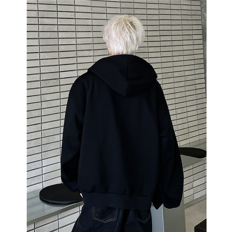 新中式刺绣竹子连帽卫衣开衫2025春秋宽松休闲外套JK6031-P78,女装短外套,电商C307