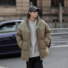 F107-P95拼接加厚保暖棉服男冬季新款潮牌休闲工装连帽棉衣外套，男装棉衣，星座512-6