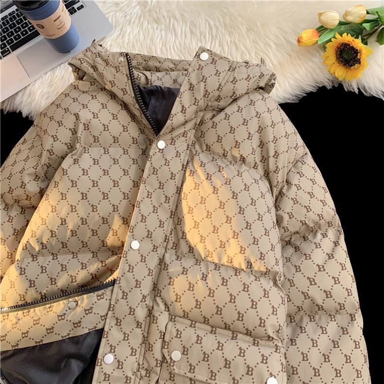 冬季男士棉服加厚连帽棉衣大码日系保暖宽松青少年面包服MY846,男装棉衣,星座310B-1