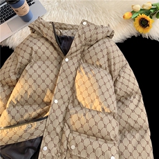 冬季男士棉服加厚连帽棉衣大码日系保暖宽松青少年面包服MY846，男装棉衣，星座310B-1