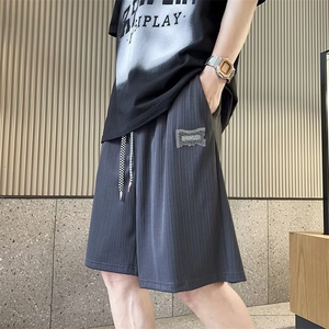五分裤男韩版潮流贴标字母高街2026夏季新款ins休闲短裤K3863-P25图片