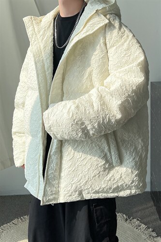 2025年冬季新款棉衣大码压皱连帽棉袄棉服A071-M12-P125，男装棉衣，电商A125
