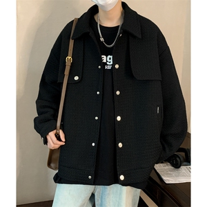 短款男春秋款高级感男装外套oversize夹克JK02880-P75图片
