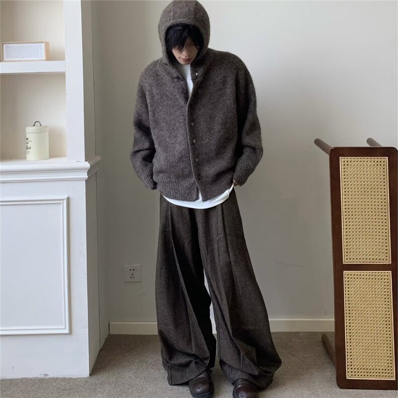 有货DMY6520-批65美式连帽毛衣外套女秋冬季美拉德外套,男装针织衫/毛衣,星座603-2