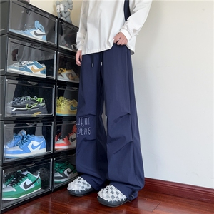 秋季新款潮流字母刺绣设计百搭宽松休闲裤B315-K25472-特p35控68图片