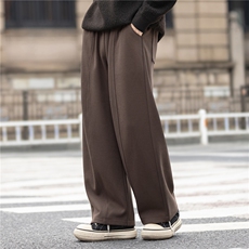 厚绳收腰直筒裤高密针织休闲裤男装运动卫裤阔1859-P150控268，男装休闲裤，电商A355（原A415）