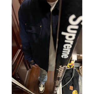 【有货】cleanfit蓝色短款外套男美式复古工装夹克A687LL-特P78图片