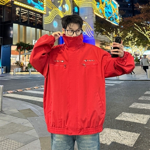 JK203/P65春装新款个性装饰立领夹克男潮流飞行员上衣外套图片