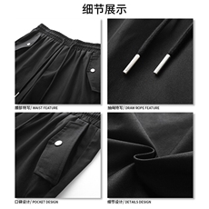 宽松日系直筒潮流高街时尚裤子伞兵工装百搭复古长裤K603TP45控69，男装工装外套，电商A102B