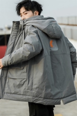 冬季中长款棉袄保暖棉衣男加厚棉服外套DS619T，男装棉衣，电商A102