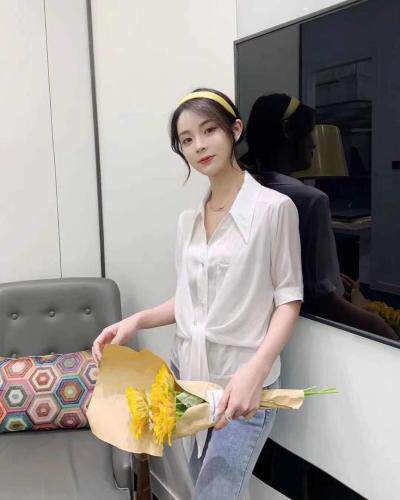 夏季新款修身显瘦假两件，女装，田间晨露