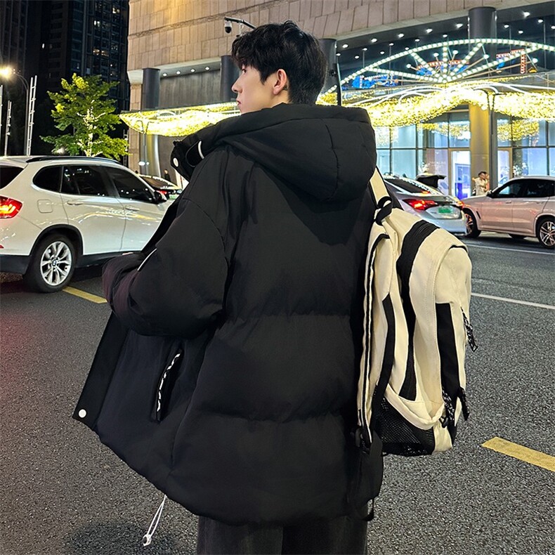 棉衣男冬季连帽棉袄外套韩版潮流宽松面包棉服JC8028/P78,男装棉衣,星座506