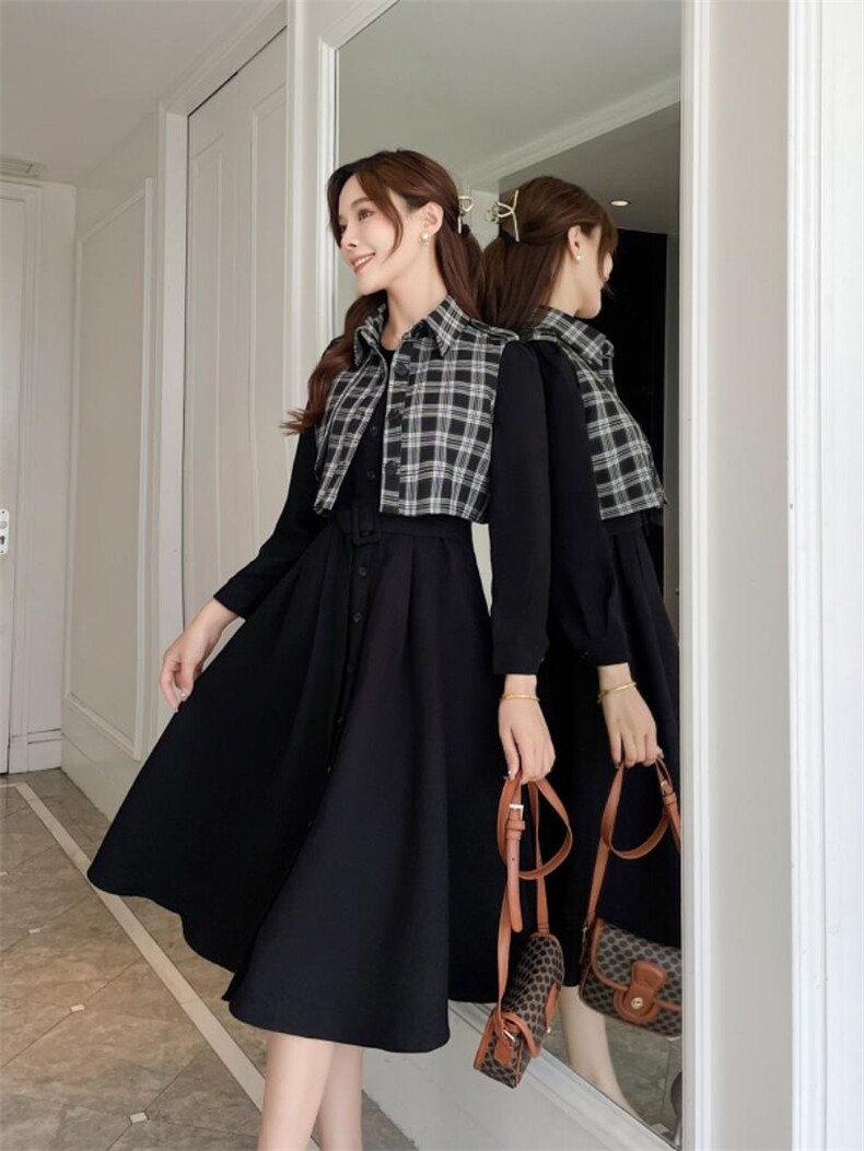 秋冬连衣裙补单，女装连衣裙，红 日