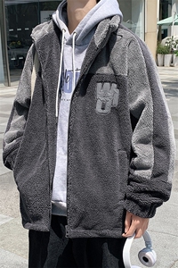 冬季学生加绒加厚羊羔绒棉衣休闲棉服外套男士 8853-P115控价138图片