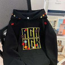 万针刺绣结构设计重磅秋冬全棉高品质美式高街连帽卫衣外套Y7705，男装卫衣，电商A486