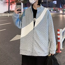 外套男美式短款垫肩英伦雅痞男装拉链卫衣飞行员夹克WY49，男装夹克，星座1116A-1（原606A）