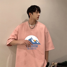 麂皮绒短袖t恤男大码半袖男JD82235-P25，男装T恤，电商A040