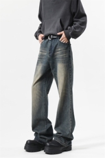 C315-G255现货动作高点击转化扎花洗水重工牛仔裤(P55X79)2，男装牛仔裤，电商C315