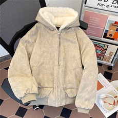 连帽棉服男冬季新款美式宽松加厚保暖座山雕棉衣外套M2666-p145，男装棉衣，星座1008