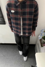 特P68无差价冬装新款百搭格子棉衣-HS2150G港风内景，男装棉衣，电商A003