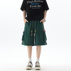 8XL-M民族风拼接工装短裤男夏季新款风中式五分裤子DK26003p45，男装休闲裤，电商B312